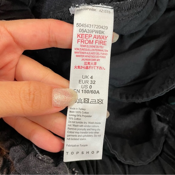 Topshop Paperbag High Rise Button Down Short - Picture 6 of 8